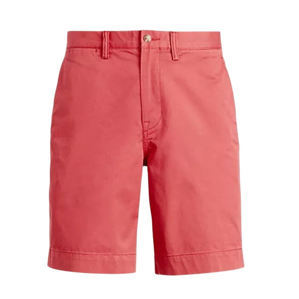 Polo Ralph Lauren Relaxed Fit 8” Chino Shorts Nantucket Red Flat Front Size 34